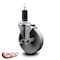 Service Caster 5'' Semi Steel Swivel 1-1/4'' Expanding Stem Caster with Brake SCC-EX20S514-SSS-TLB-114 - alternate 3